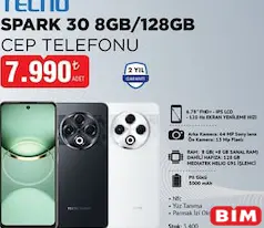 TECNO SPARK 30 128 GB CEP TELEFONU